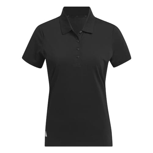 Adidas Women's Ultimate365 Solid Polo Shirt, Black, Small