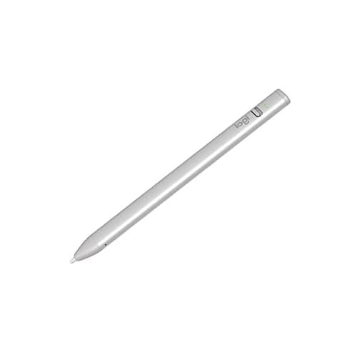 Logitech Crayon Digital Pencil for iPad (USB C Port Compatibility Only) Featuring Apple Pencil Technology, No Lag Pixel-Precision, and Dynamic Smart Tip with Fast USB C Charge - Silver