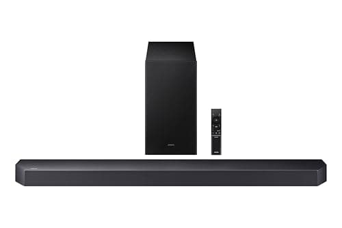 Samsung Q-Series Soundbar HW-Q600F 3.1.2ch with Wireless Subwoofer, Dolby Atmos/DTS Virtual:X, Q-Symphony, SpaceFit Sound Pro, Adaptive Sound, Game Mode Pro, Bluetooth, (2025 Model)