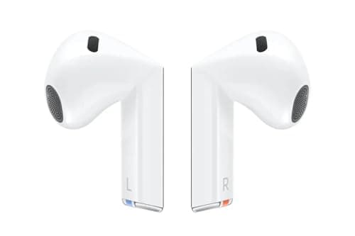 Samsung Galaxy Buds 3 AI True Wireless Bluetooth Earbuds, Sound Optimization, Real-Time Interpreter, Noise Cancelling, Redesigned Fit, Touch Control, Latin American Version (White)