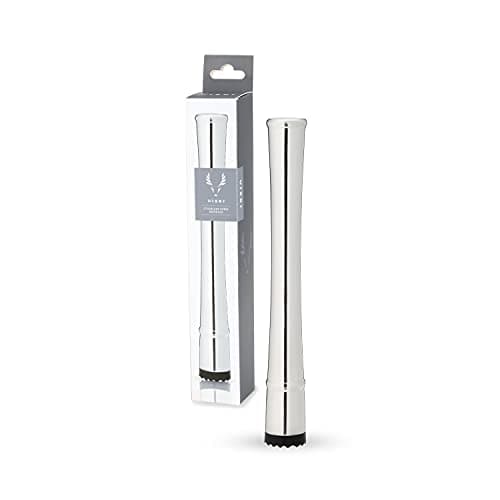 Viski Stainless Steel Muddler, Essential Bar Tools & Accessories, Craft Cocktail Accessories, 7.8″