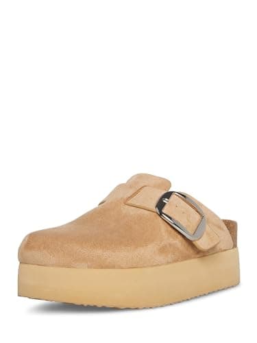 Madden Girl Women's Cutiepiie Platform Clog, Sand Fabric, 10