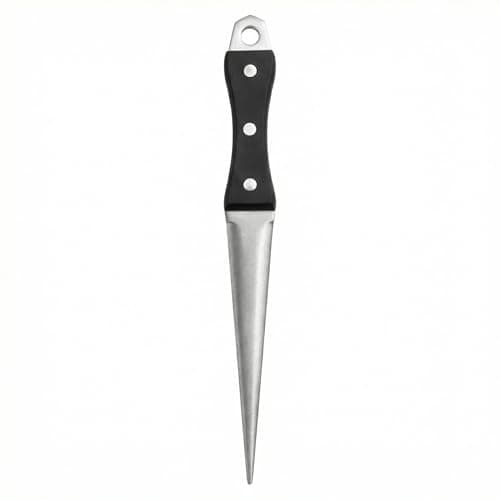 Lonsenbao Hoof Knife Sharpening Rod - 10” Professional Honing Steel for Farrier & Farm Knives with Ergonomic Solid Wood Handle & Protective Sheath