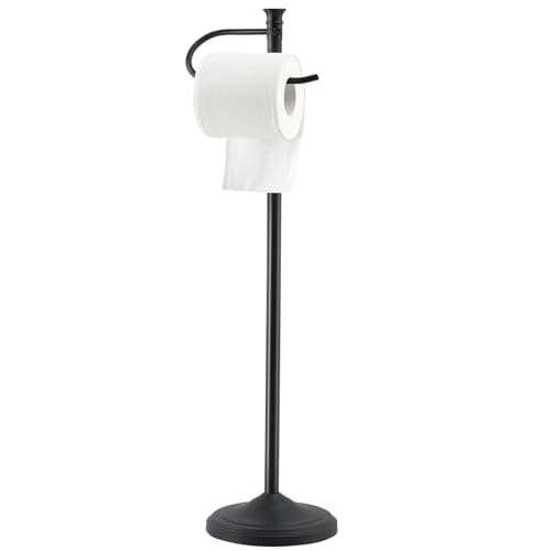 Toilet Paper Holder Free Standing,Sturdy Metal Toilet Paper Holders Stand