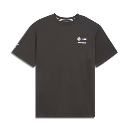 Puma Mens BMW M Motorsports Stacked Logo Tee, Puma Black, XX-Large