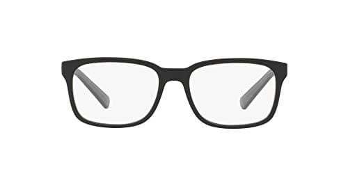 Armani Exchange A|X Mens AX3029 Square Prescription Eyewear Frames, Matte Black/Demo Lens, 54 mm