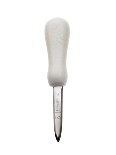 Mercer Culinary Boston Style Oyster Knife with Poly Handle, 3 Inch, White