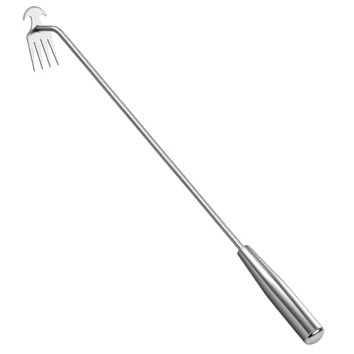 BOOLOOEN Weed Removal Tool, 2025 New Garden Weeding Tools Manganese Steel Hand Weeder Tool with Handle, 4 Teethes Dual Purpose Manual Weeders Tool Weed Pulling Tool for Garden19.6inch