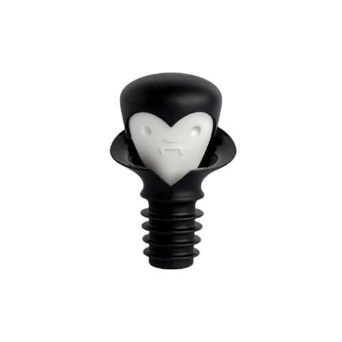 OTOTO 2 in 1 Wine Stopper & Pourer - Wine Cap, Wine Cork - Vampire, Halloween Gifts, Emo Accessories, Gothic Kitchen, Goth Gifts, Bat, Kitchen Gadgets - (Count Corkula)