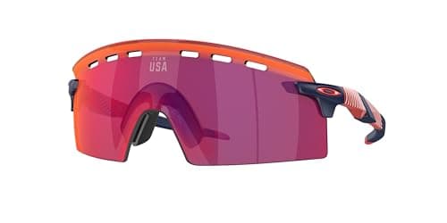 Oakley OO9235 Encoder Strike Vented Sunglasses, Team USA Matte Navy/Prizm Road, 39 mm