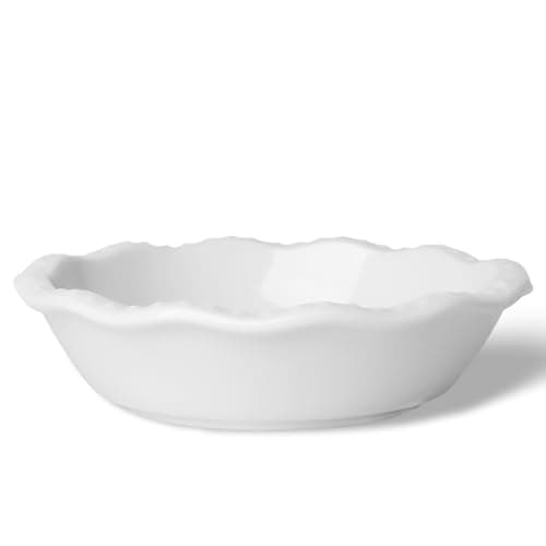 GDCZ Ceramic Mini Pie Pan 4 Pack, 5.8 Inch 8 Oz (White)