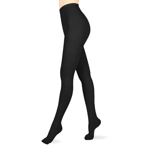 Wegitcs 20-30 mmHg Medical Compression Leggings for Women & Men,Closed Toe