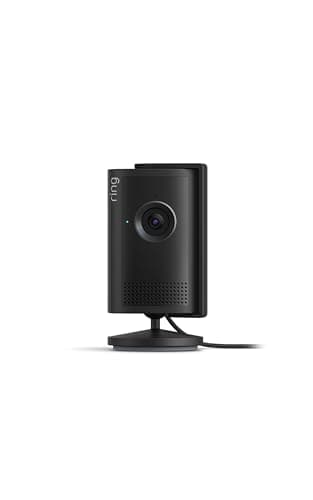 Ring Indoor Cam Plus (newest model), Home or business security, Retinal 2K for crisp, true-to-life video quality, 4x Enhanced Zoom, Low-Light Sight, Black