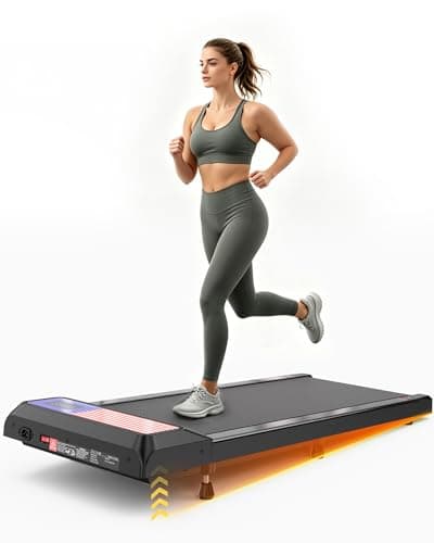 Walking Pad Treadmill with 8% Incline, 2.5HP Quiet Portable Walking Pad, Under Desk Treadmill for Home Office, 265 lbs Capacity, Compact Treadmill for Small Spaces with 15" x 35.4" Belt