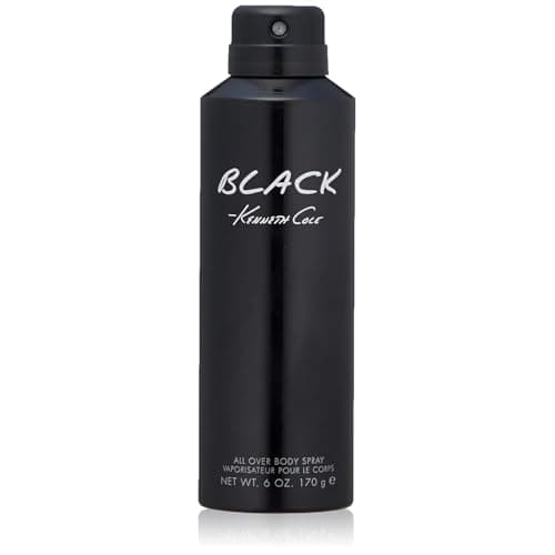 Kenneth Cole Black All Over Body Spray for Men, 6.0 Fl. Oz