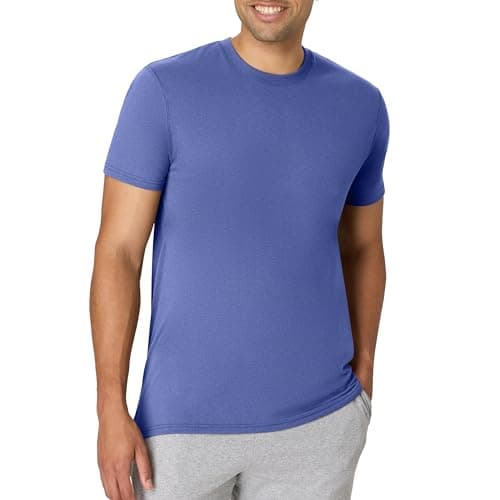Hanes ComfortBlend Standard Originals Lightweight, Crewneck T-Shirts for Men, Tri-Blend Tee, Tall Sizes, Royal Triblend
