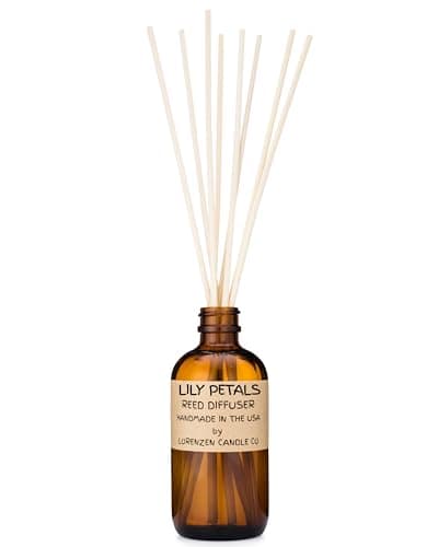 Lily Petals Reed Diffuser Set | Handmade in the USA by American Workers | Lasts for 2-3 Months |