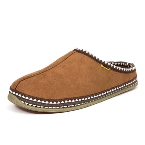 Deer Stags Men's Wherever Microsuede Slipper, Chestnut, 11