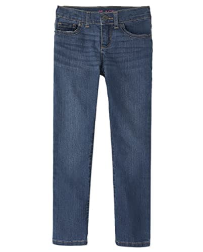 The Children's Place Girl's Basic Skinny Jeans, Md Lara Wash, 14 slim
