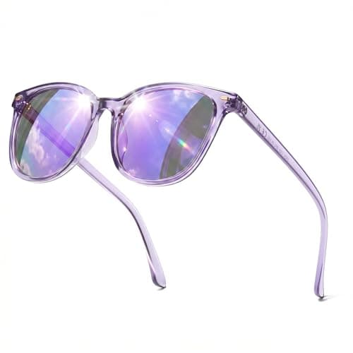 IGnaef Trendy Polarized Sunglasses for Women, Square Mirrored Shades with UV Protection Anti Glare Sun Glasses IF1851
