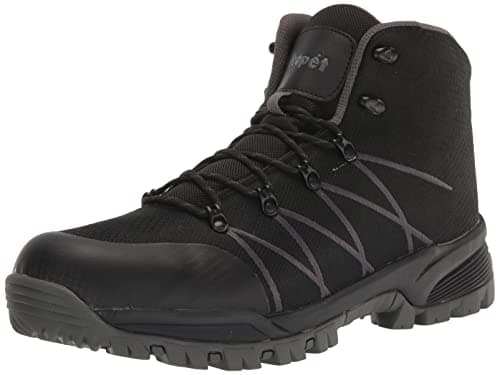 Propét Men's Traverse Hiking Boot,Black/Grey,14 Wide