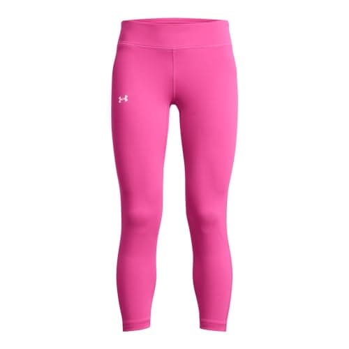 Under Armour Girls Motion Solid Crop Leggings, (653) Rebel Pink / / Pink, X-Large
