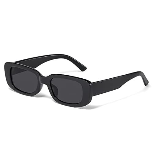 JASPIN Rectangle Sunglasses for Women Men Trendy Y2k Retro 90s Sun Glasses UV Protection Cool Square Frame