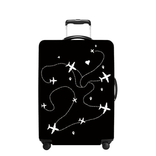 THISFIND Airline Luggage Cover Washable Suitcase Protector Anti-Scratch,Stretchable Fit for 28-30Inch Luggage Durable Travel Bag Cover with Zipper Closure L