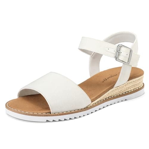 mysoft Women's Comfortable Wedge Sandals Espadrilles Walking Summer Shoes