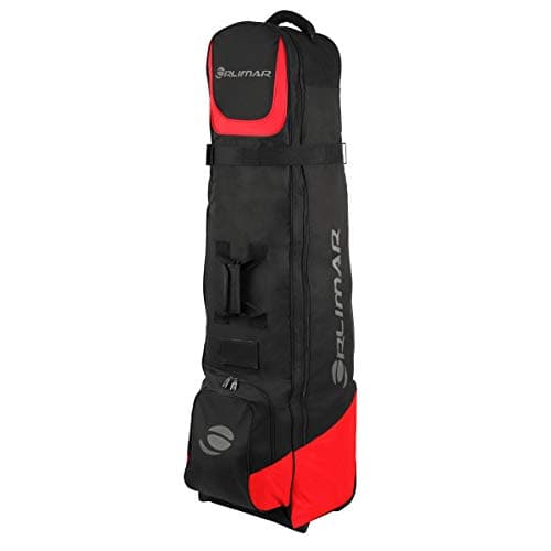 Orlimar 6.0 Golf Travel Bag with Wheels, Black/Red