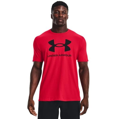Under Armour Men's Sportstyle Logo Short Sleeve T Shirt, (600) Red / / Black, 3X-Large