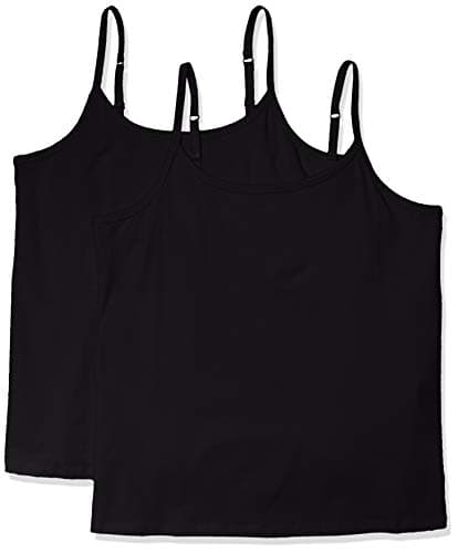 Amazon Essentials Women's Plus-size Plus Size 2-Pack Camisole Shirt, -Black/Black, 4X