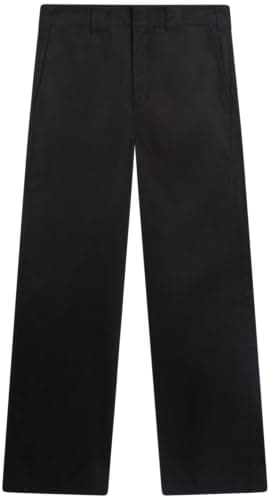 Dickies Women's Wide Leg Work Pants – Midrise Regular Fit Trousers with Pockets for Office, Uniform, Casual Use, Black, 6 Regular