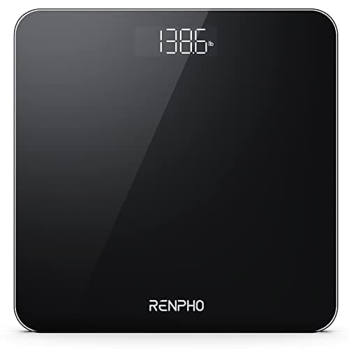 RENPHO Digital Bathroom Scale, 400lbs, Highly Accurate, 280mm, Black