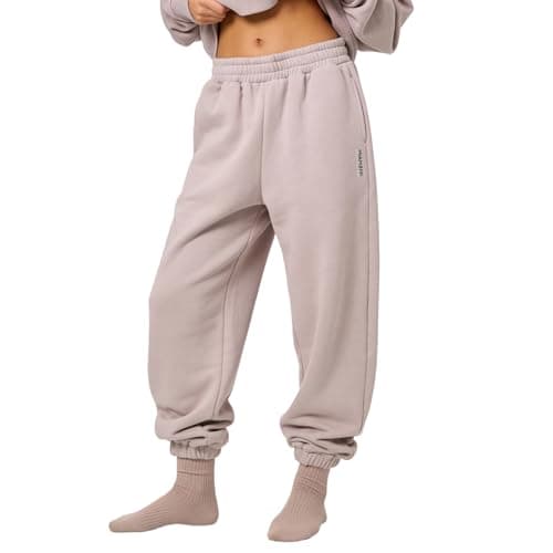 MIANZHI Women's Sweatpants Athletic Joggers Baggy Pants Lounge Bottom Men's Fleece Pants 2025 Fall Fashion with Pockets Bark