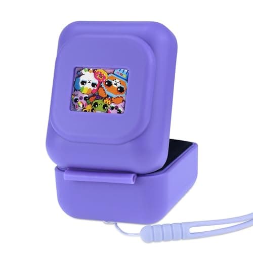 Silicone Cover for Bitzee Original, with Lanyard, Purple