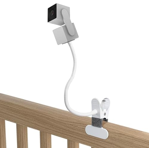 Camera Crib Mount Compatible with Wyze Cam Pan V3/Arlo Essential/XL/Gen 2/Ultra/for HelloBaby Baby Monitor HB50 and More Cameras with 1/4'' Screw Hole (15.7 Inch)