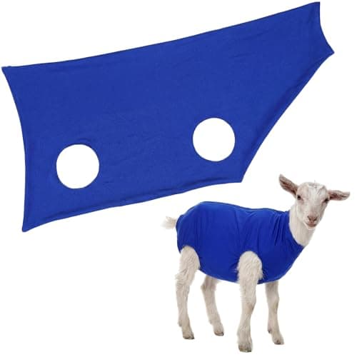 Hsei Spandex Goat Tube for Show Goats Show Livestock Supplies Goat Covers & Blankets(Large)