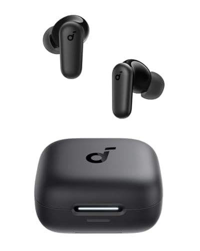 Soundcore P30i by Anker Noise Cancelling Earbuds, Strong and Smart Noise Cancelling, Powerful Bass, 45H Playtime, 2-in-1 Case and Phone Stand, IP54, Wireless Earbuds, Bluetooth 5.4 (Black)