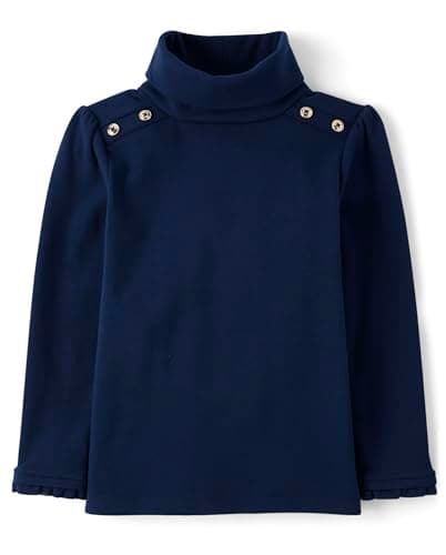 Gymboree,and Toddler Long Sleeve Turtleneck Shirts,Dark Blue,5T