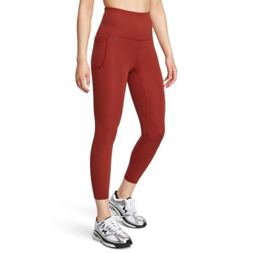 Under Armour Womens Motion Ultra High Rise Ankle Legging, (840) Earthen Orange / / Black, X-Small