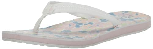 Roxy Women's VIsta Loreto II Flat Sandals, White Combo, 5