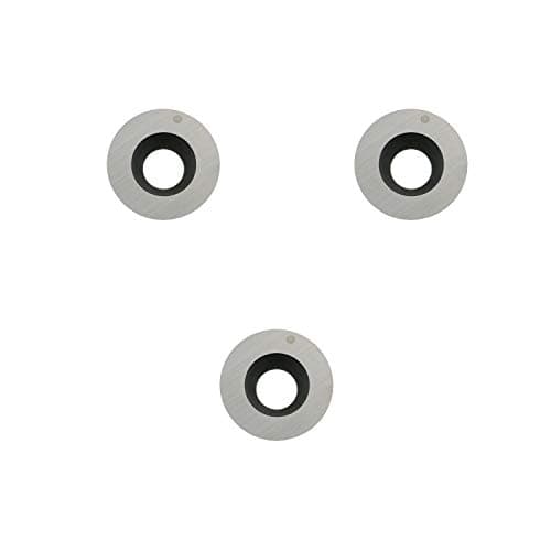 DLtools 12mm(.472") Round Tungsten Carbide Insert Replacement Cutters,for Mini/Mid Finishers and Full/Pro Hollowers Wood Turning Tools (3pcs)