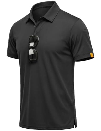 MAGCOMSEN Polo Shirts for Men Short Sleeve Dry Fit Golf Polos Casual Stylish Performance Moisture Wicking Athletic Collared Shirt
