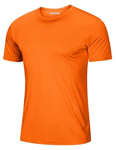 T-Shirts for Men Short Sleeve Dry Fit Moisture Wicking Rash Guards Shirts Outdoor Running Shirts