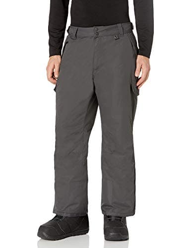 SkiGear Men's Snow Sports Cargo Pants, Charcoal, XX-Large/34" Inseam