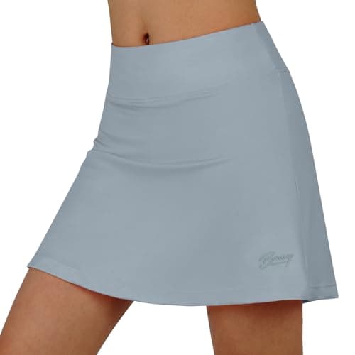 beroy Women Sports Skirts,Athlectic Skorts with Pockets,High Waisted Golf Skirt, Running Skorts(XXXL Grey)