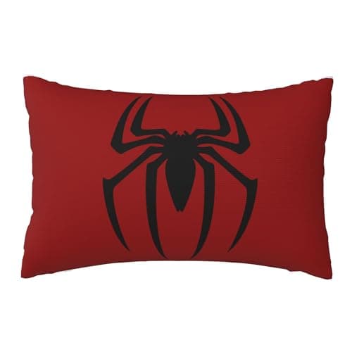 Keebik Spider Design Throw Pillow Cover 12x20 Inch Modern Warm Pillow Cases Square for Home Decor Bedroom Sofa Living Room Cushion Cover