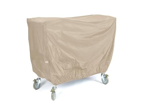 Covermates Classic Serving Cart Cover, Vinyl, 50W x 30D x 34H, Tan