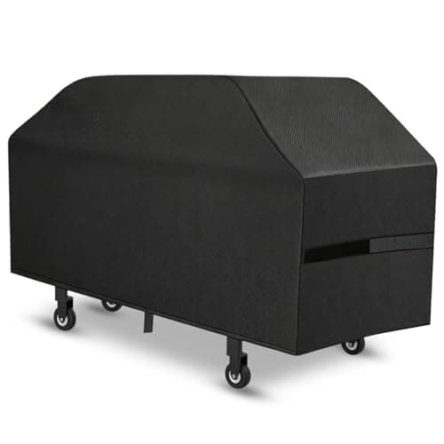 Griddle Cover, 36 Inch BBQ Gas Flat Top Grill Cover for Blackstone Grill, Waterproof, Anti-Uv, Rip-Proof, Fade Resistant Material, Outdoor Griddle Cover with Hook-and-Loop Straps, Black